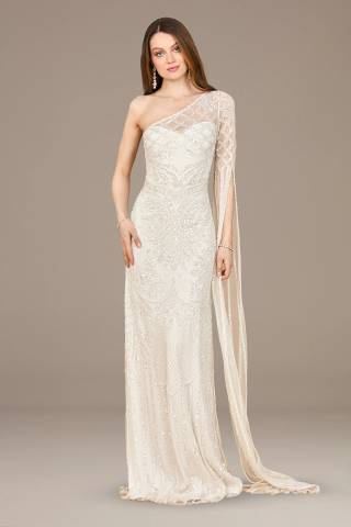 View Lara Imogen Beaded Bridal Gown in all available color and sizes Picture of Imogen Beaded Bridal Gown
