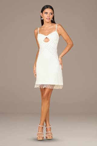 Picture of Ilana Beaded Little White Dress
