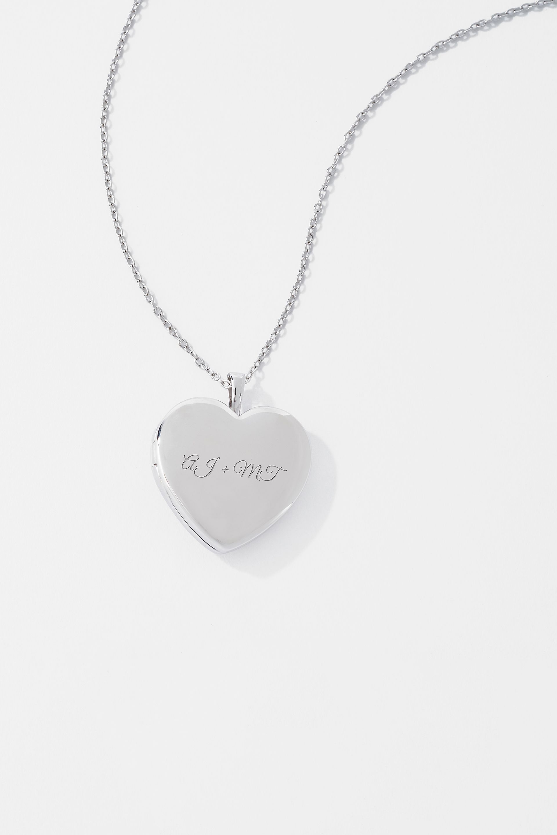 Picture of Kittenish Engraved Sterling Silver Heart Locket
