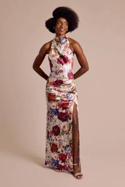 embroidered halter mini dress ASOS Design - Halter Mini Dress - Women - Polyester - 0 US