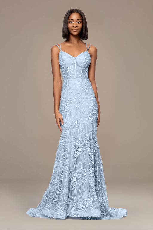 mermaid dresses for sale Elegant Mermaid Scarlet Spaghetti Straps Evening Dresses Chic High Split Sleeveless Prom Dresses On Sale