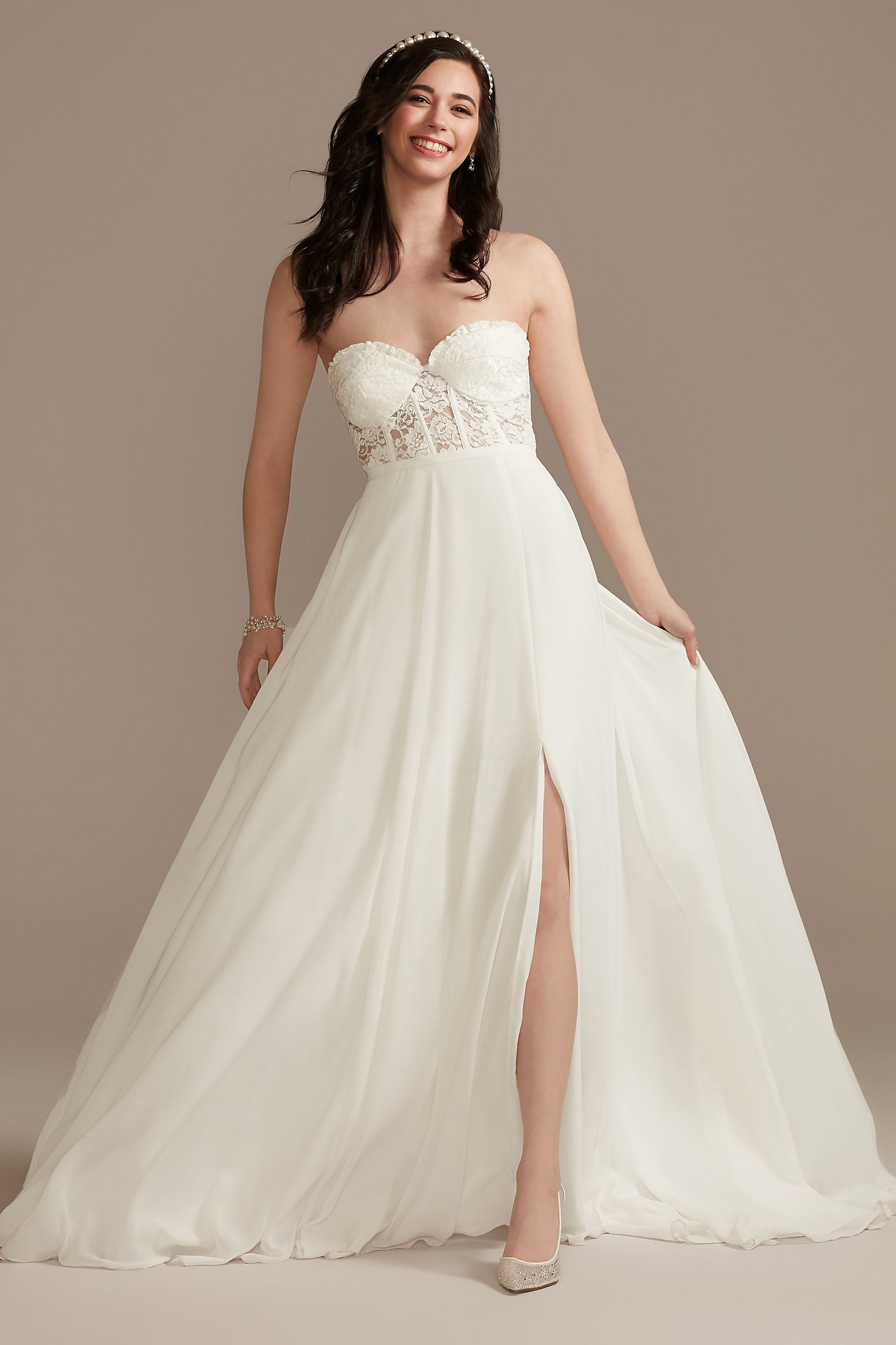 Lace Corset Bustier Wedding Separates Top | David's Bridal
