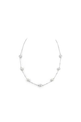 Picture of 14K Gold Japanese Akoya Pearl Tincup Necklace