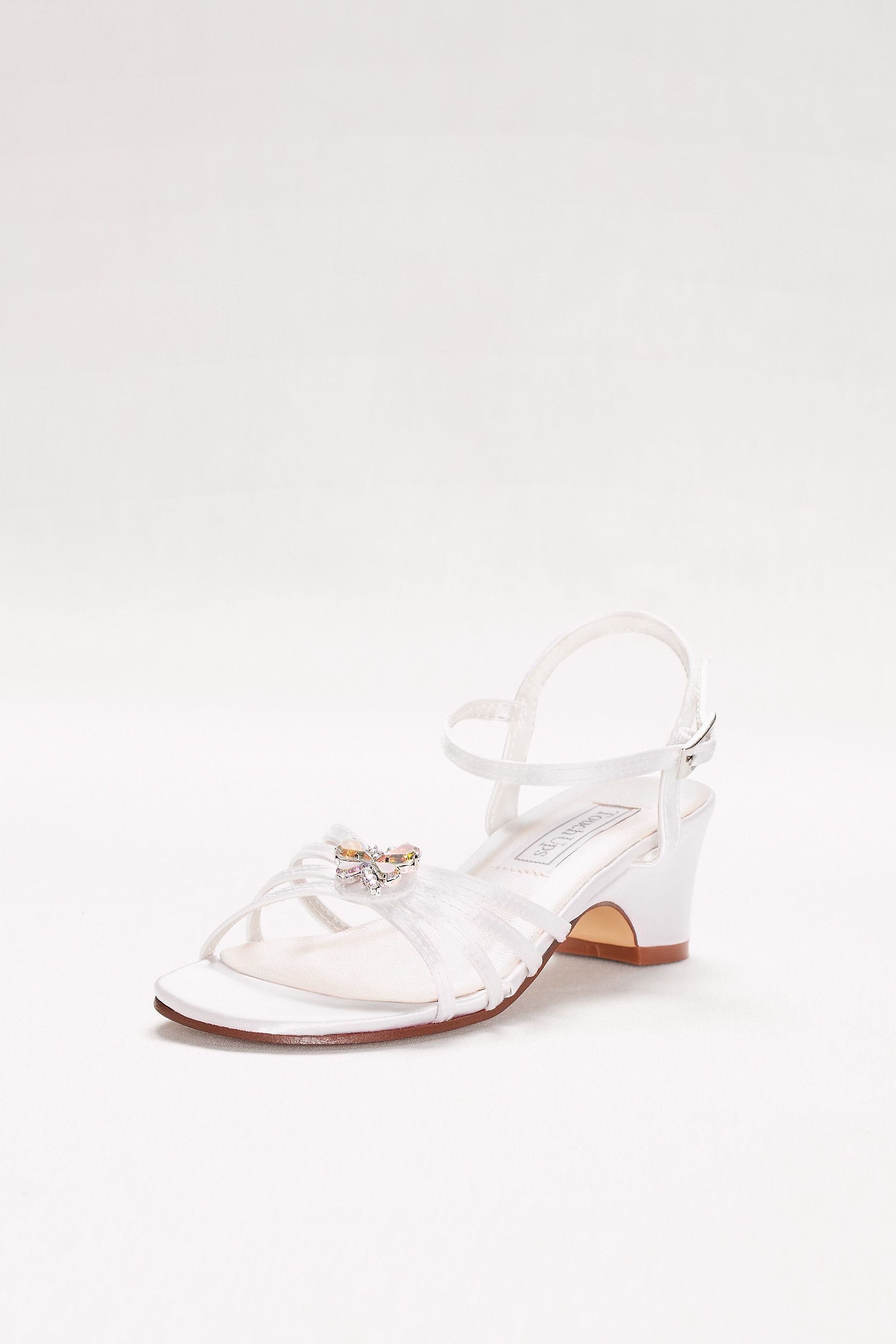 Picture of Girls Dyeable Betsy Sandals with Crystal Ornament