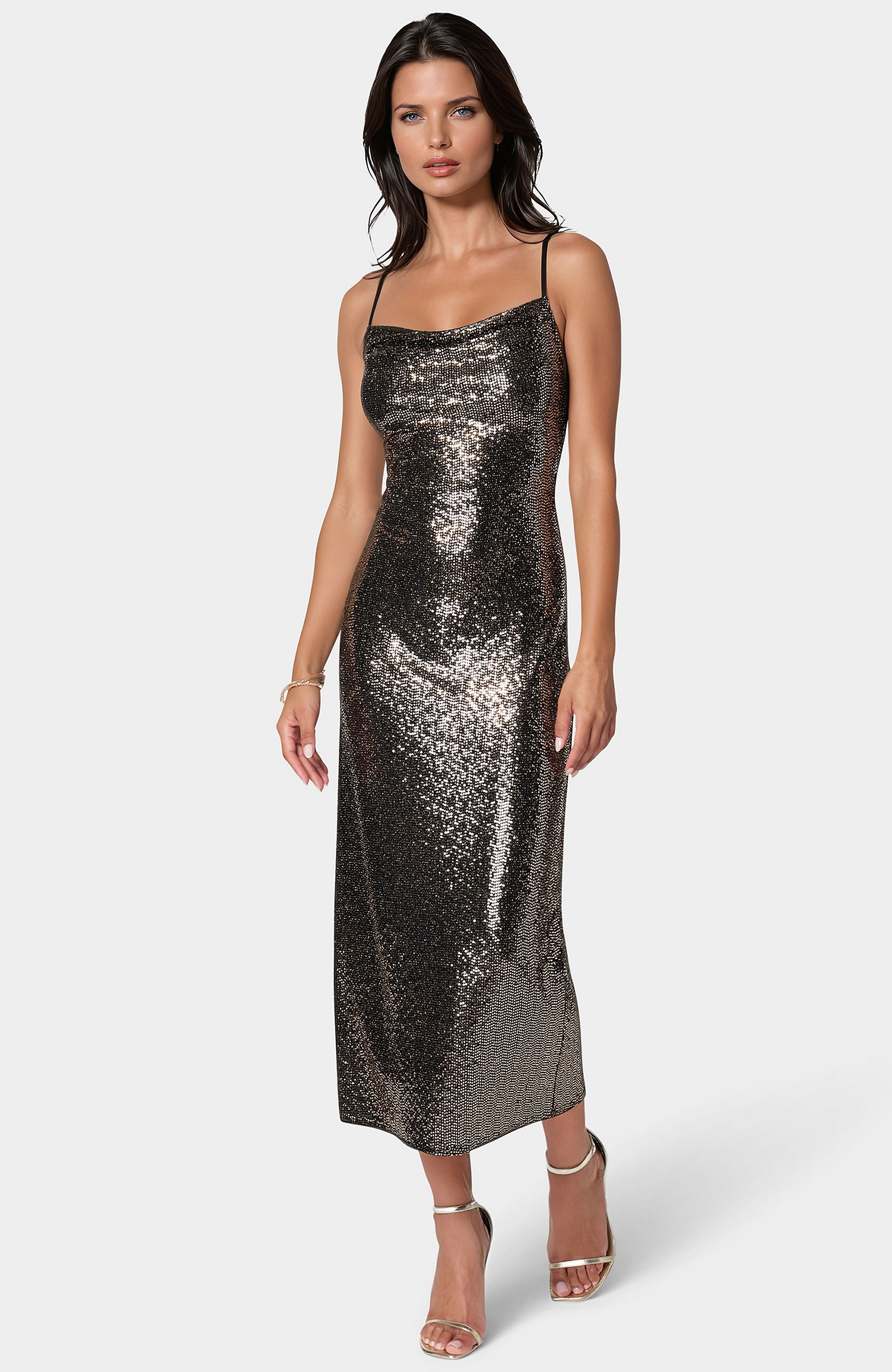 Picture of Ombre Sequin Maxi Slip Dress
