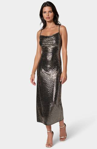 Picture of Ombre Sequin Maxi Slip Dress