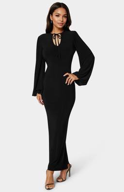 bebe black long sleeve dress Bebe Women's Long Sleeve Faux Wrap Ruched Mini Dress