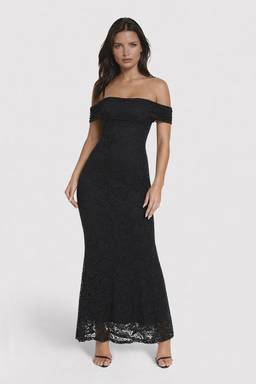 bebe black lace one shoulder dress Bebe Black & White lace one shoulder ruffle dress