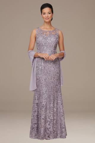 purple and gray mother of the groom dresses Mother of the Bride Dress Style #27854