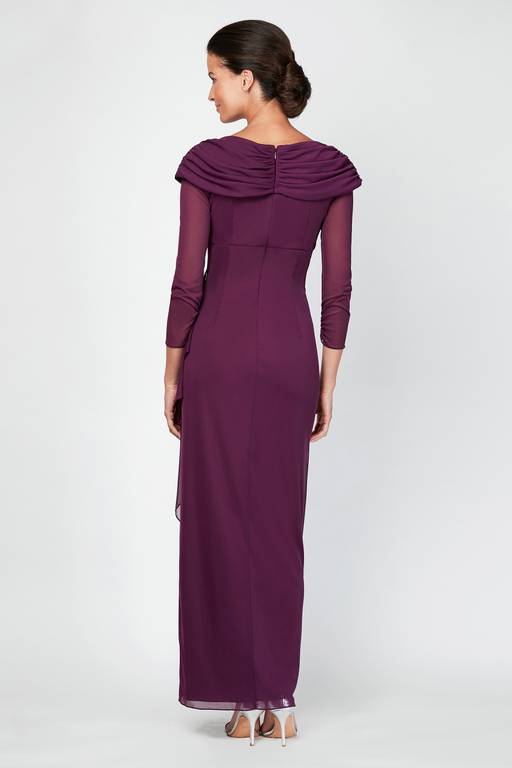 portrait collar formal dress Amazon.com: Alex Evenings Women's Long Portrait Collar Dress, Perfect for Weddings, Formal Events : Clothing, Shoes & Jewelry