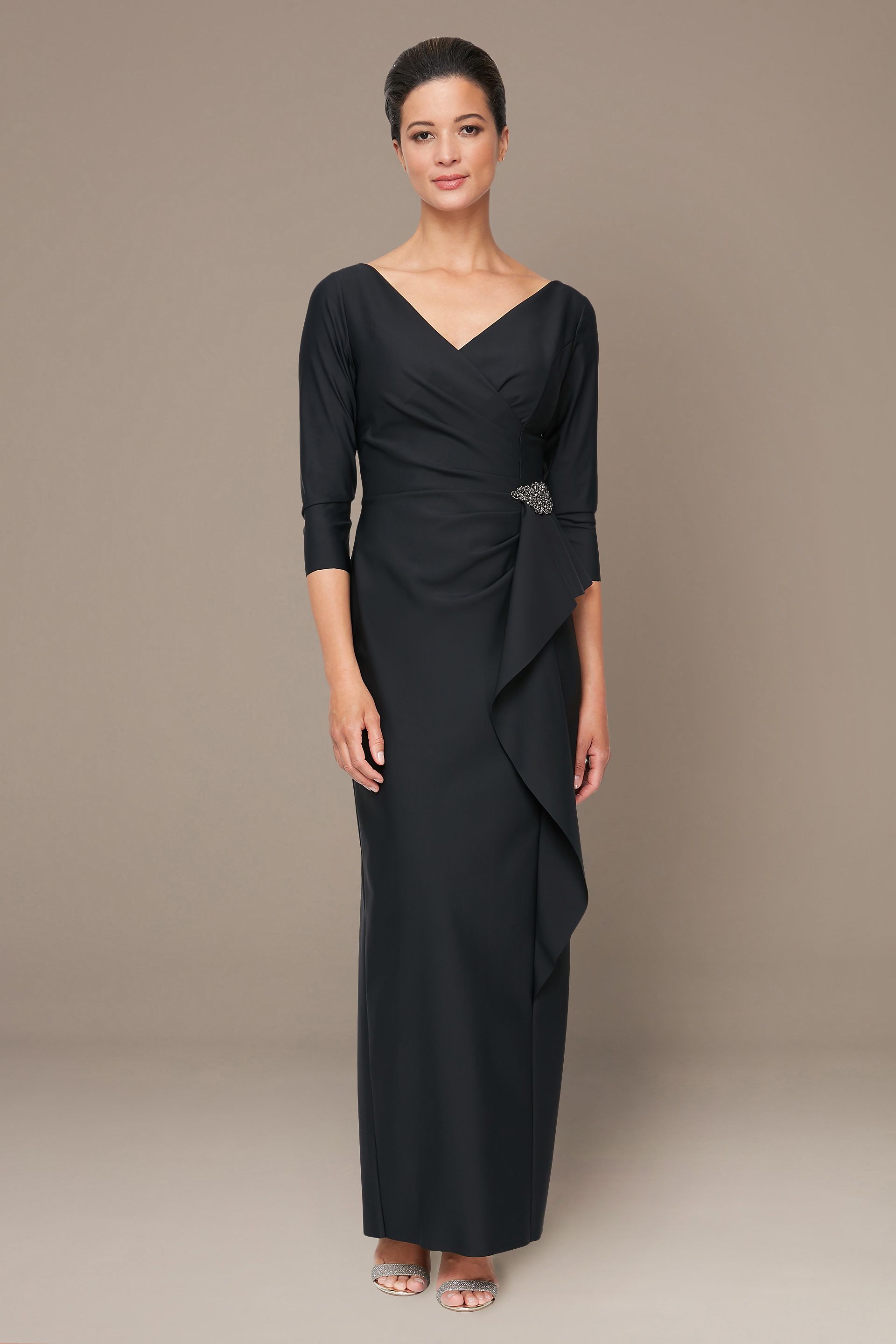 Picture of Compression Dress with Ruffle and Embellishment