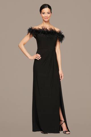 alex evenings petite mother of the bride dresses Women's Long Stretch Lace Off Shoulder Mock The Dress (Petite and Regular Sizes), Blush, 4 : Clothing, Shoes & Jewelry this metallic knit dress features flutter sleeves Alex Evenings Women's Embellished-Neck Ruffle