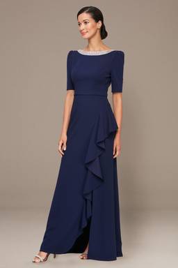 alex evenings rosette a line dress Alex Evenings A-line Rosette Dress
