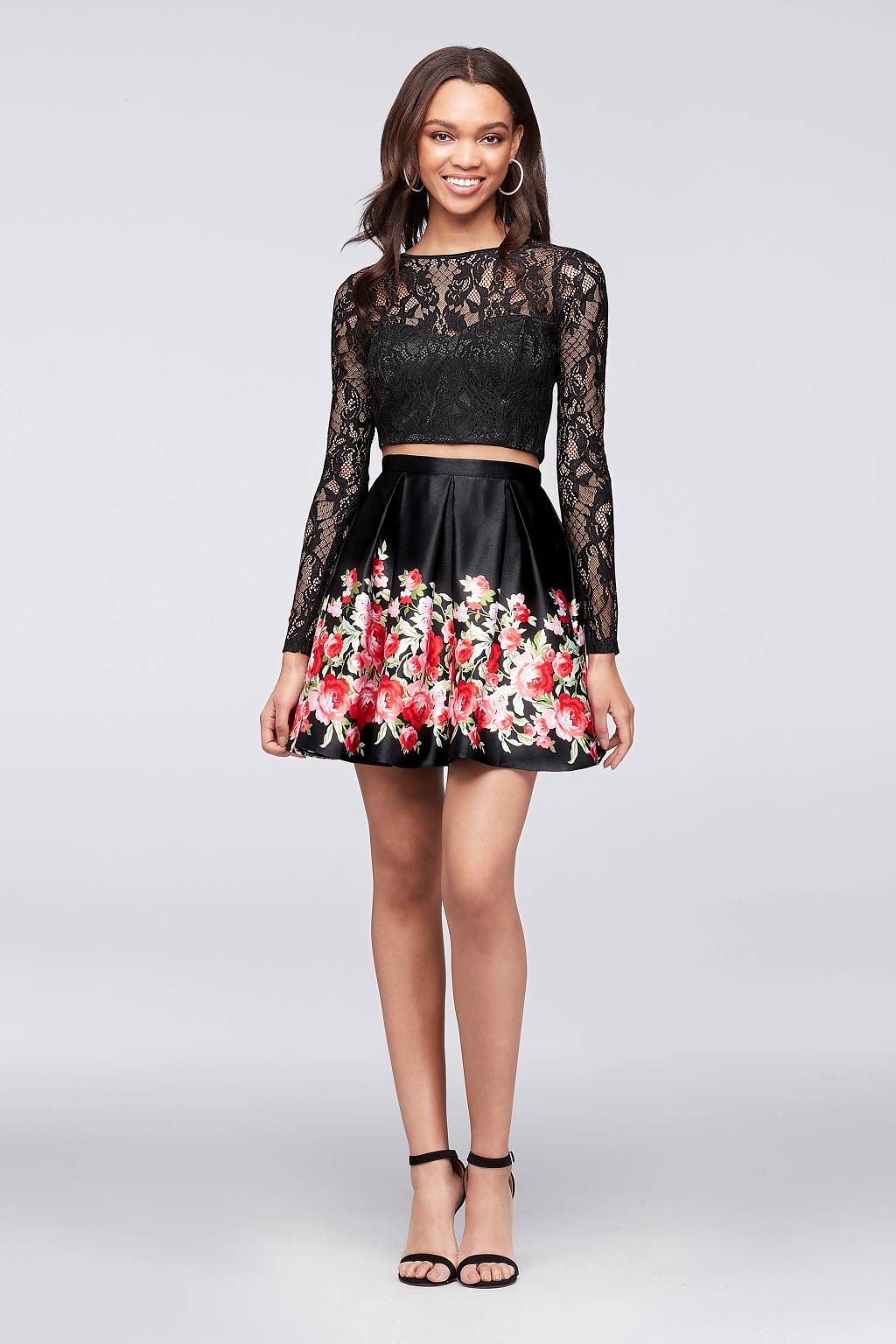 lace crop top dress FENNEL, Lace Crop Top & Low Waist Skirt Wedding Dress Separates Larimeloom