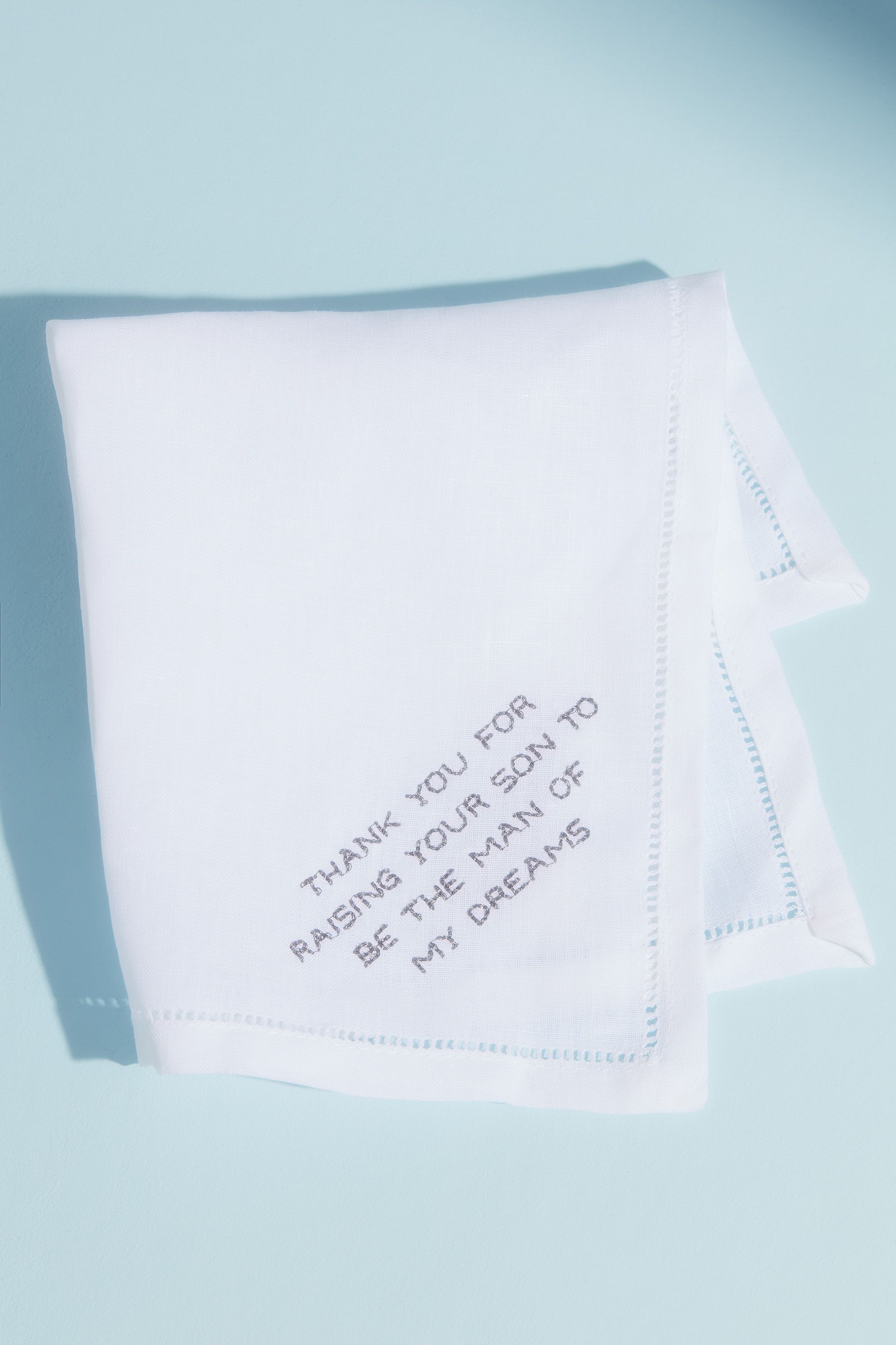 Picture of Thank You For Raising Embroidered Handkerchief