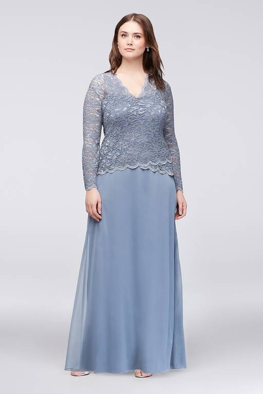 plus size grey lace dress Plus Size Grey Glitter Tulle Beaded Lace A-Line Formal Gown