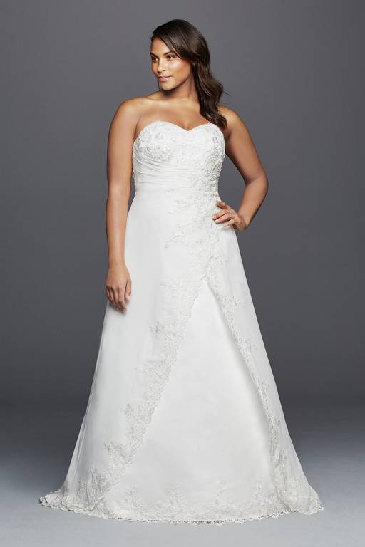 david's bridal strapless chiffon dress Strapless Chiffon Notch Neck A-Line Dress