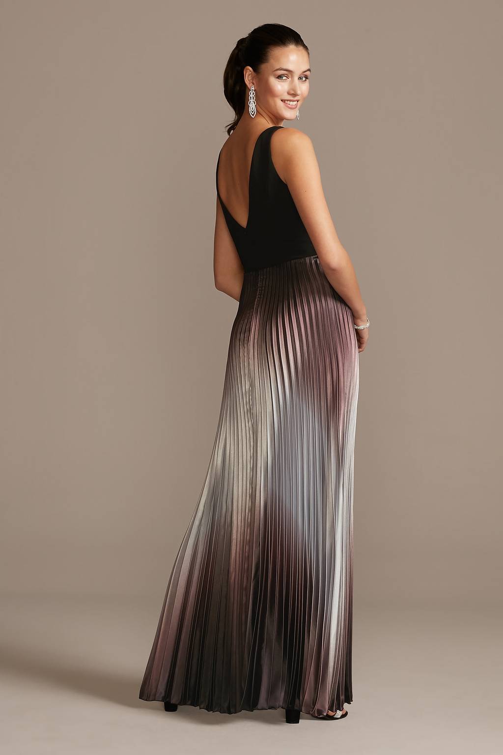 ariya ombre satin pleated dress A.L.C. Dresses | Alc Ariya Pleated Maxi Dress. Nwt | Color: Brown/Pink