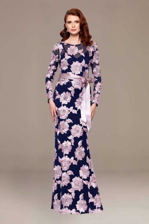 long sleeve floral dress Navy Blue Floral Print Smocked Long Sleeve Mini Dress | Womens | Small (Available in M, L) | 100% Polyester