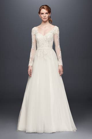 Picture of As-Is Long Sleeve Wedding Dress With Low Back