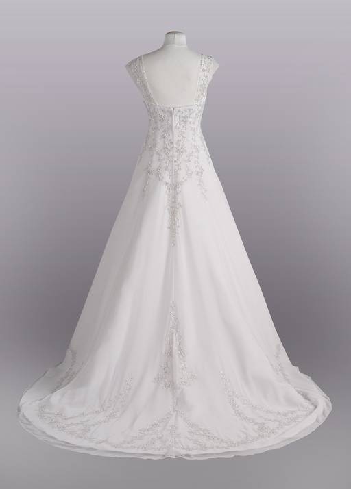 a line chiffon split front overlay wedding dress Sweetheart Long Sleeves Split Lace Chiffon A-Line Wedding Dress  TANYA  BRIDAL