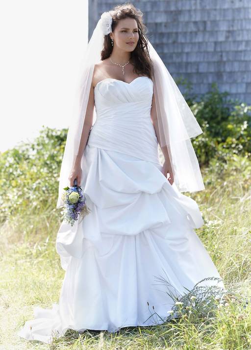 david's bridal drop waist wedding dress As is Satin Drop Waist Tank A-Line Wedding Dress