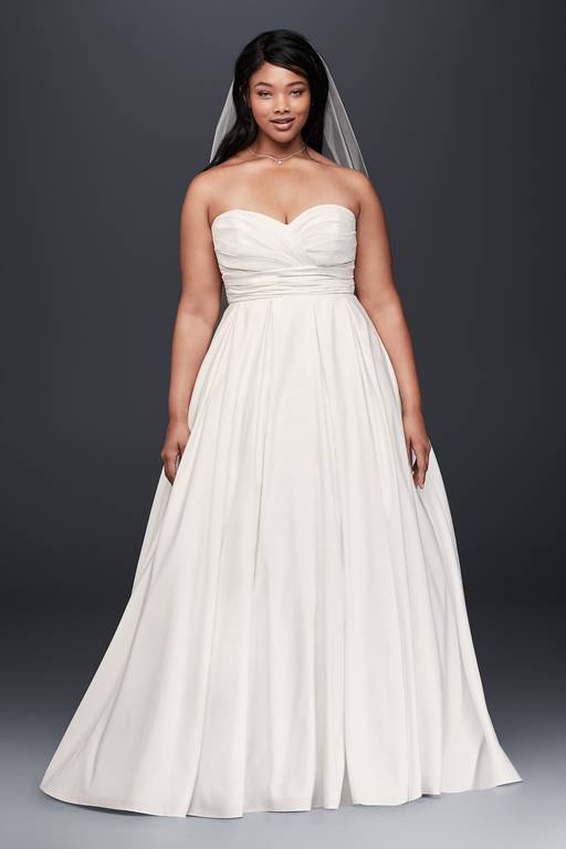 empire waist plus size wedding dress Plus Size Empire Plunging Lace Boho Wedding Dress Nude Beige
