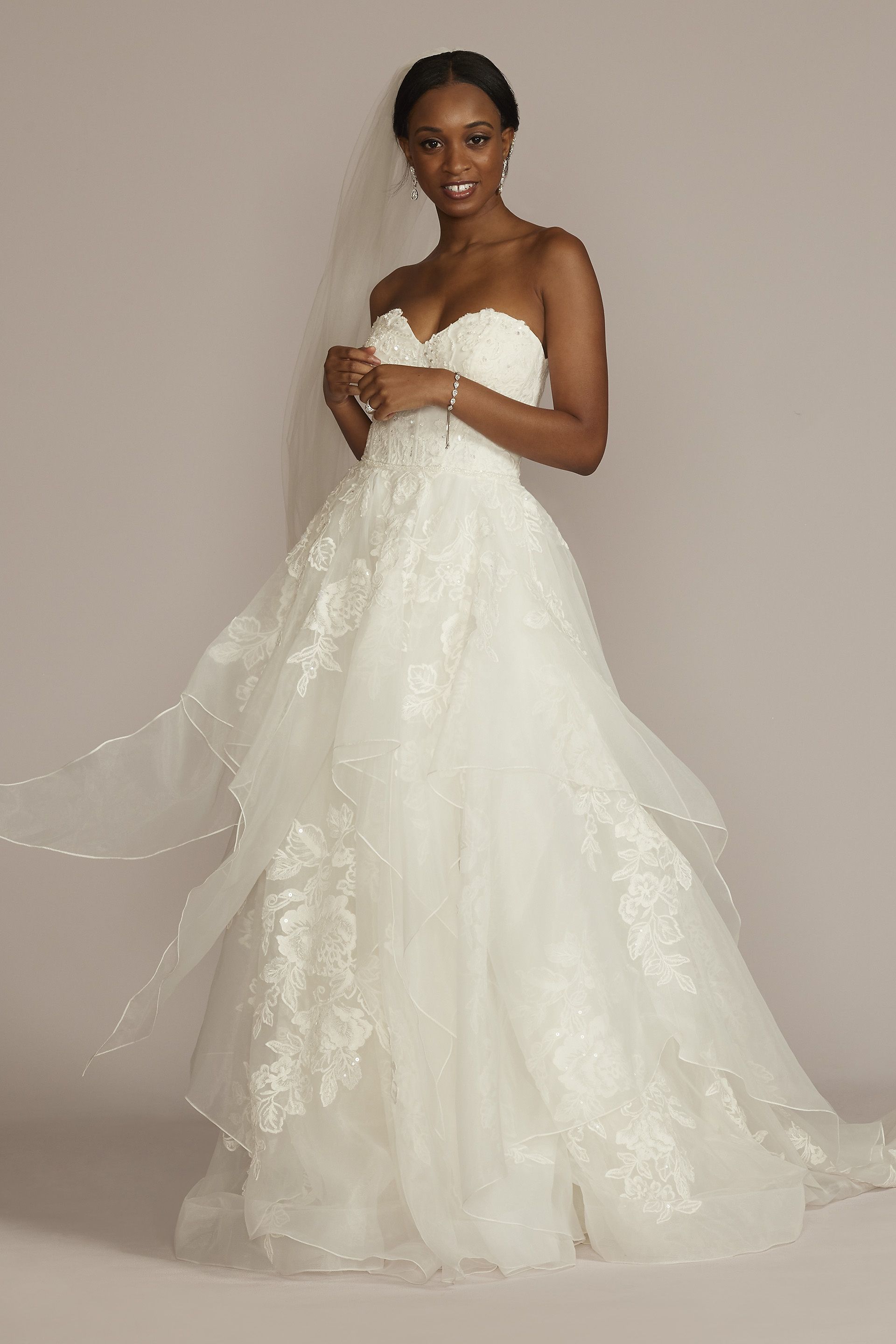 gold applique wedding dress Gold Lace Appliques Wedding Dress Two Piece Ball Gown Lisposa