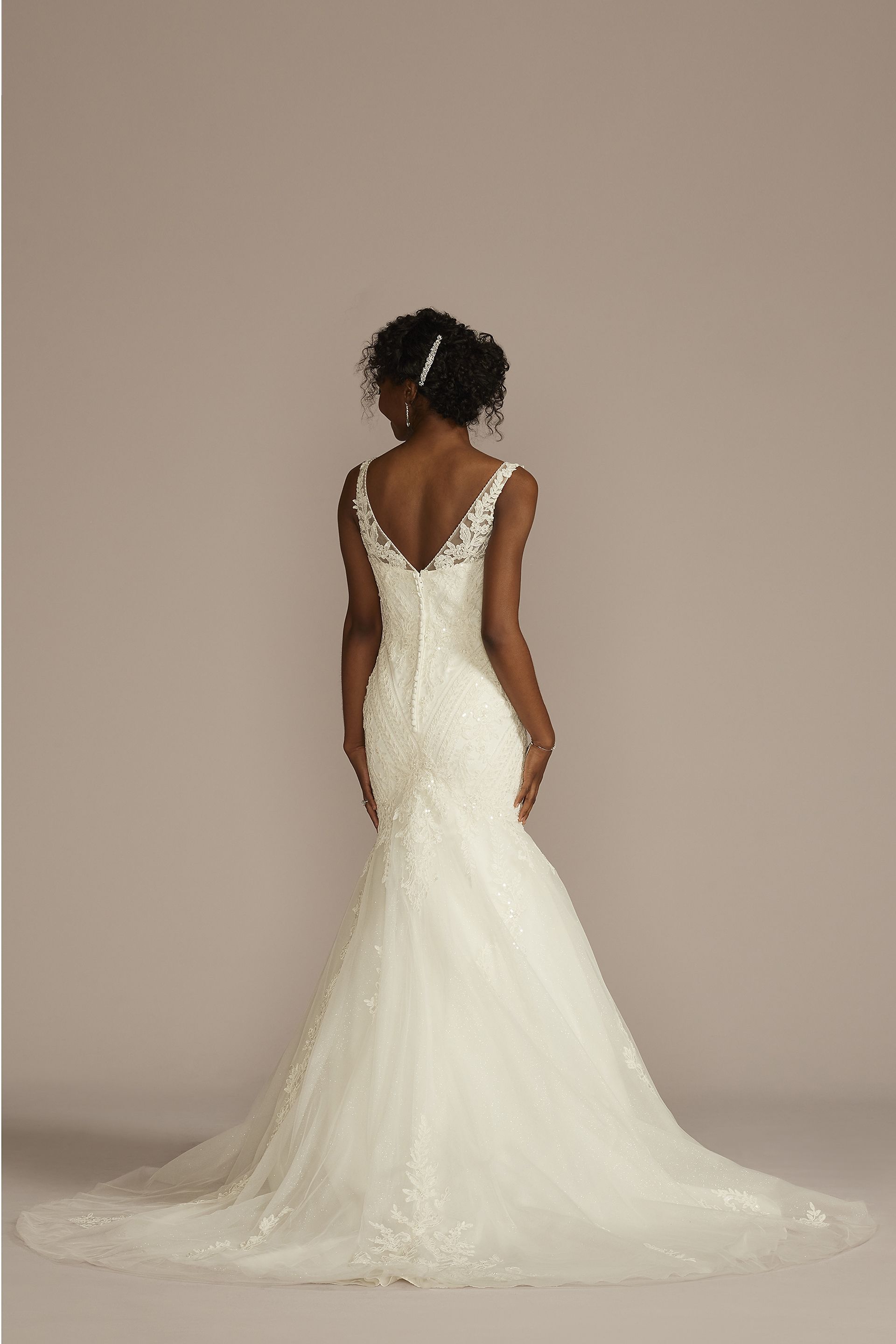 As Is Multi-Lace Tank V-Neck Mermaid Wedding Dress | David's Bridal