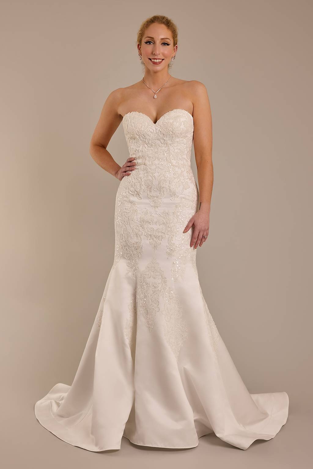 strapless beaded mermaid wedding dress Mermaid Strapless Chapel Train Long Sleeves Tulle Lace Beading Wedding Dress