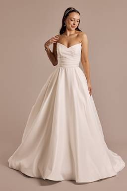 db studio sculpting satin square neck tank wedding dress reviews As Is Sculpting Satin Square Neck Tank Wedding Dre