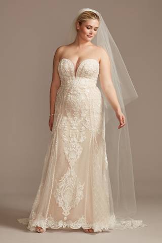 Picture of Lace Mermaid Plus Size Wedding Dress