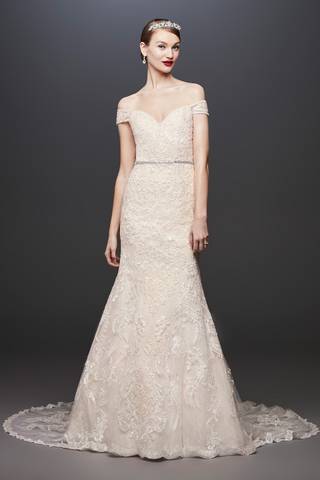 Picture of As-Is Beaded Lace Mermaid Petite Wedding Dress