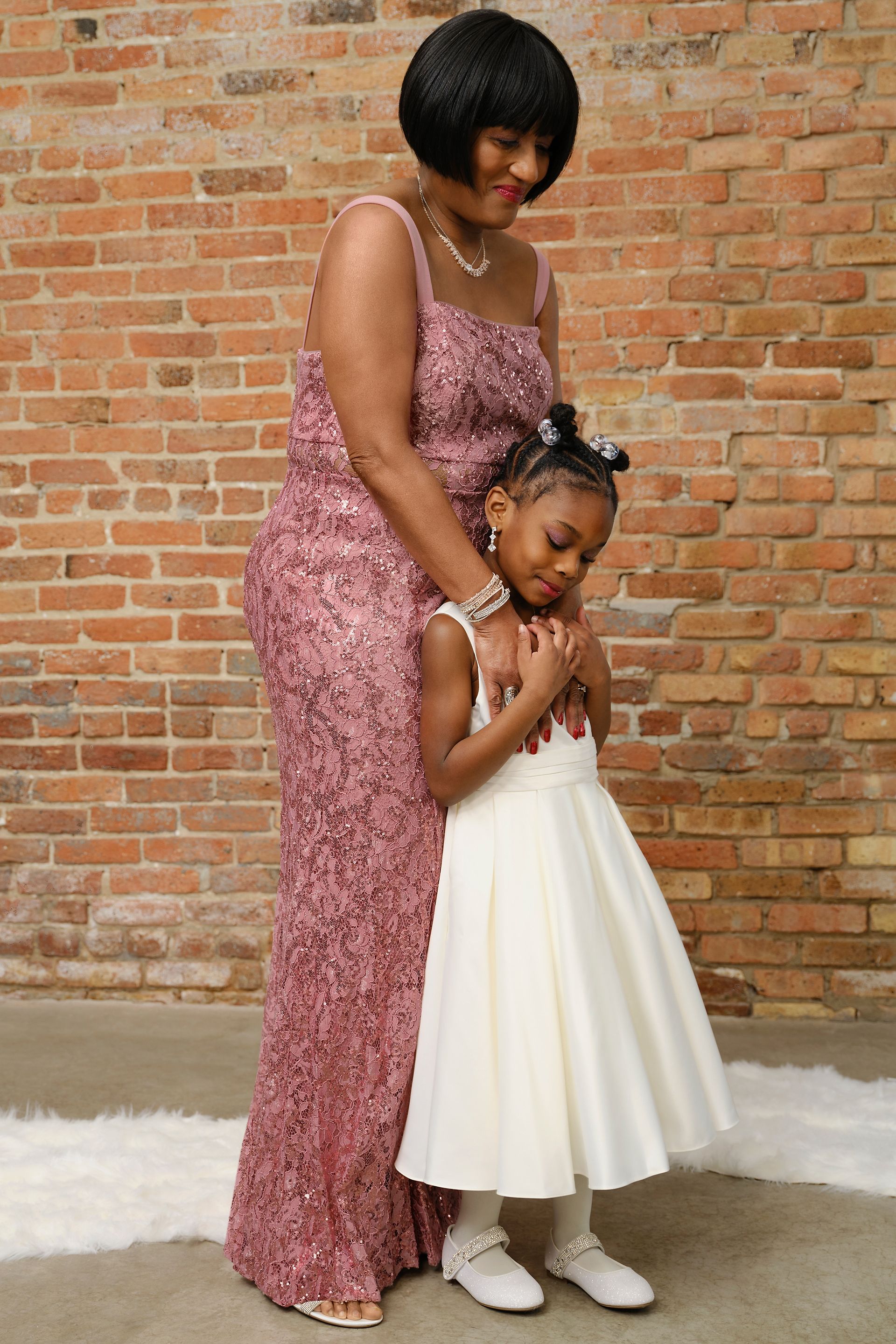Satin Tea-Length Ball Gown Flower Girl Dress | David's Bridal