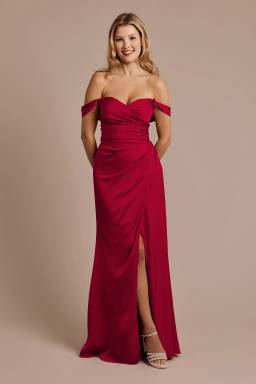 david's bridal velvet off the shoulder dress Velvet Dresses