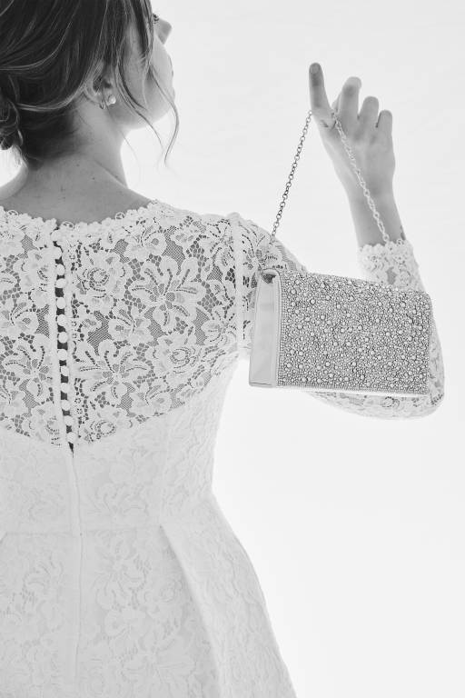 lace panel sleeve pleated dress Tadashi Shoji CHU25419MDX - Tea-Length A-line Dress