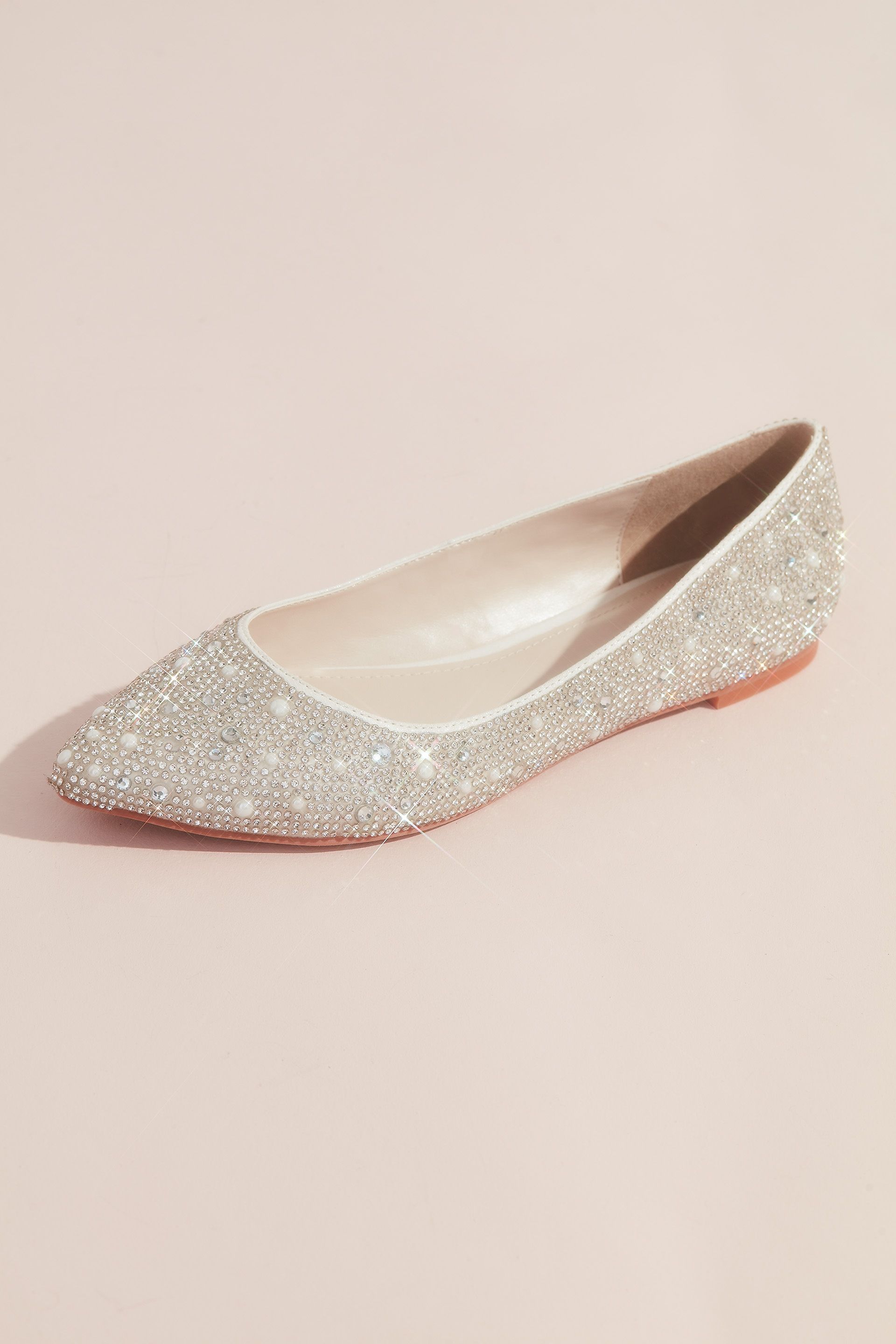 Picture of Crystal and Iridescent Stone Ballet Flats