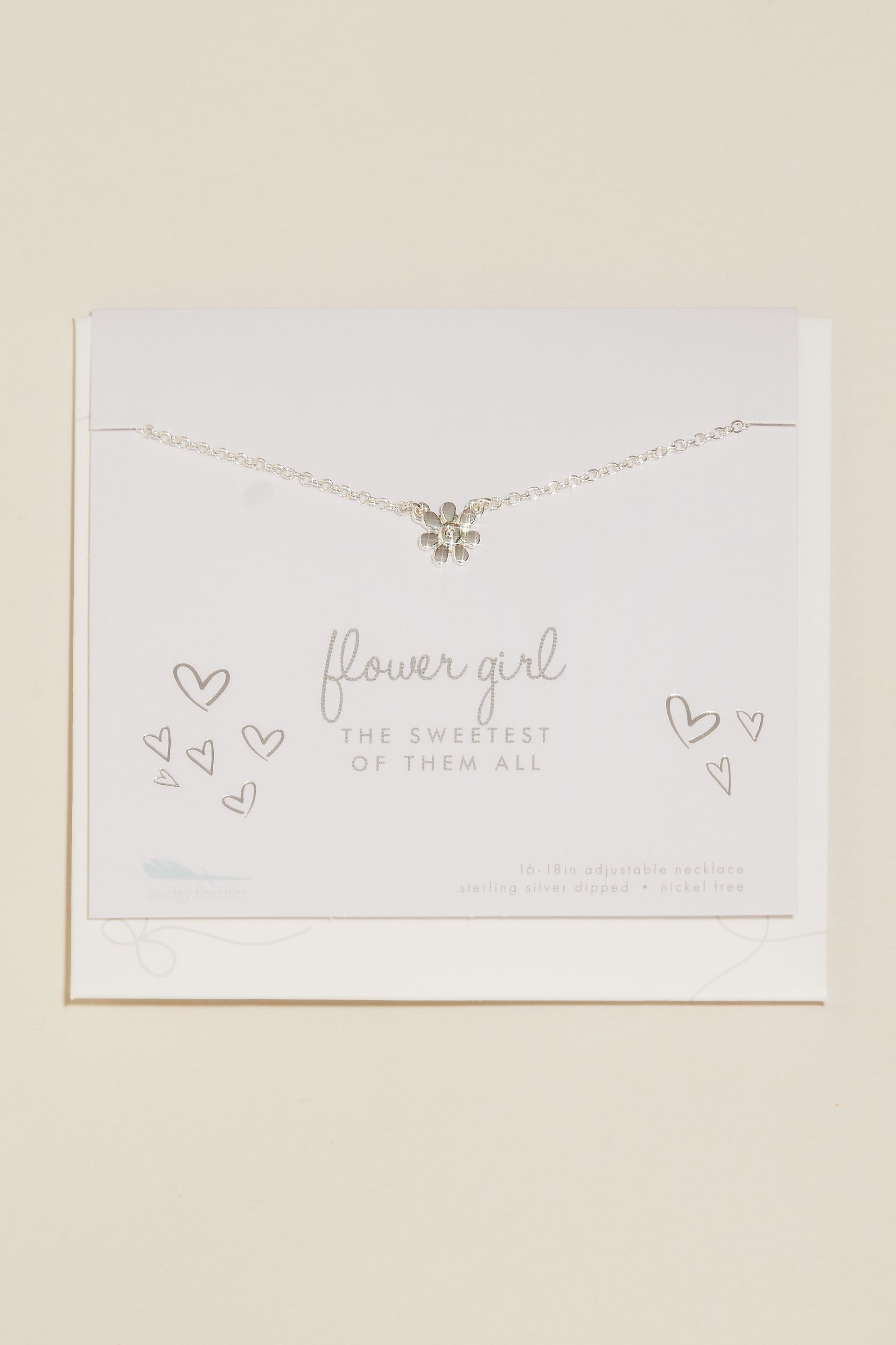 Picture of Silver Tone Flower Girl Necklace
