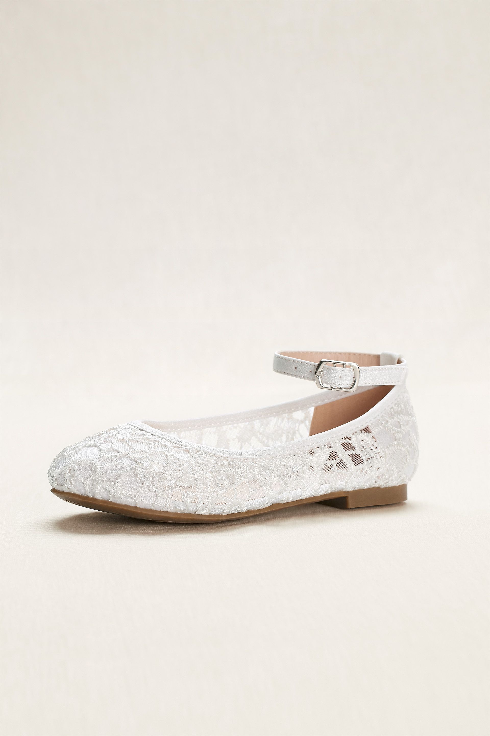 Picture of Flower Girl Crochet Lace Ballet Flats