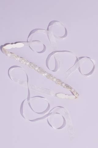 Picture of Scalloped Crystal and Pearl Sash