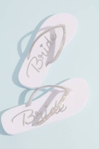 View DB Studio Crystal Strap Bride Flip Flops in all available color and sizes Picture of Crystal Strap Bride Flip Flops