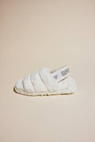Picture of Faux Fur Bride Slippers
