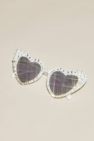 View DB Studio Bride to Be Heart Sunglasses in all available color and sizes Picture of Bride to Be Heart Sunglasses