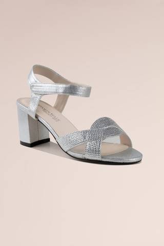 Picture of Stoned Vamp Block Heel Sandals with Ankle Strap