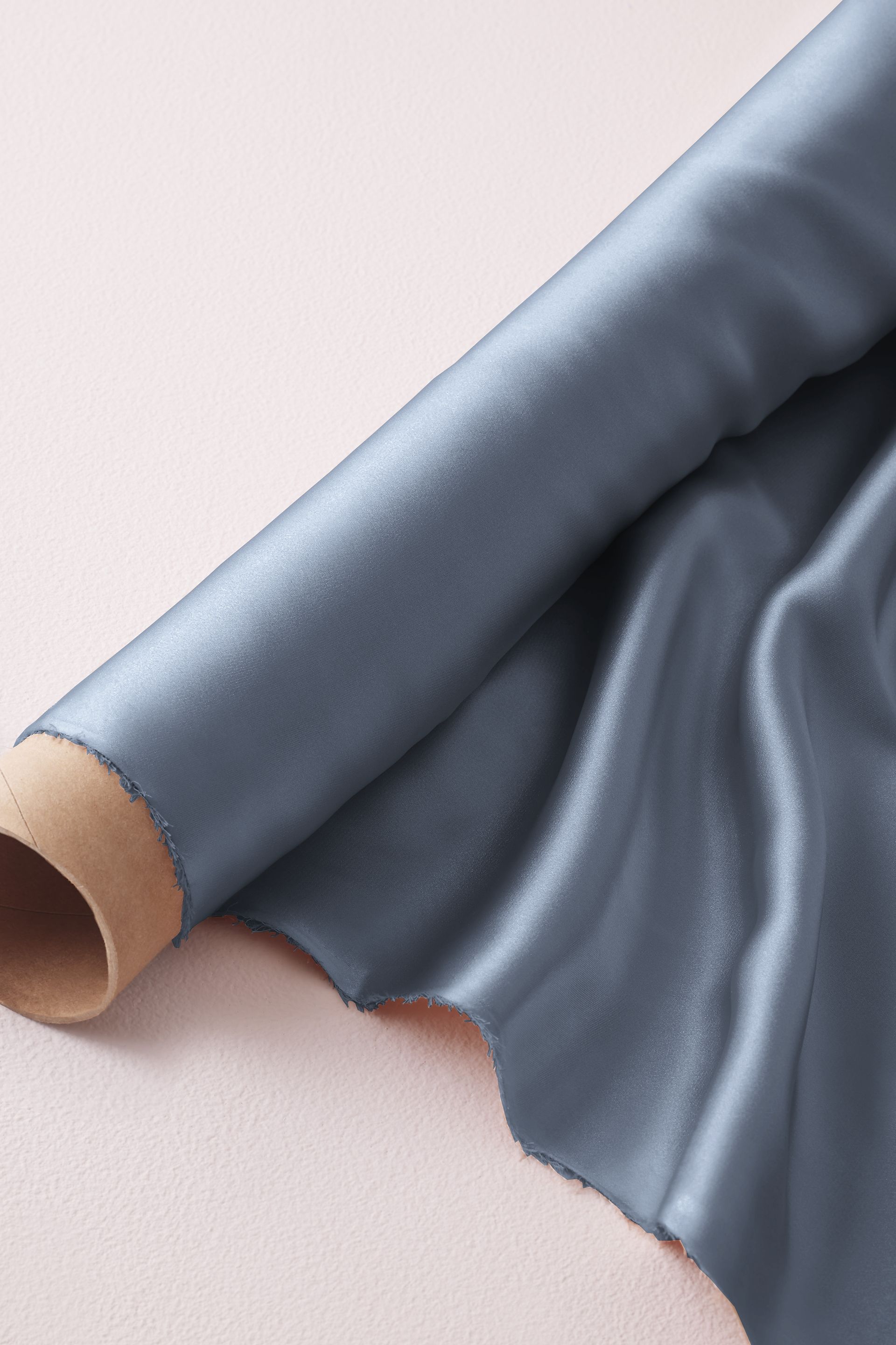 Charmeuse Fabric By The Yard in Steel Blue Size: 5YD David's Bridal