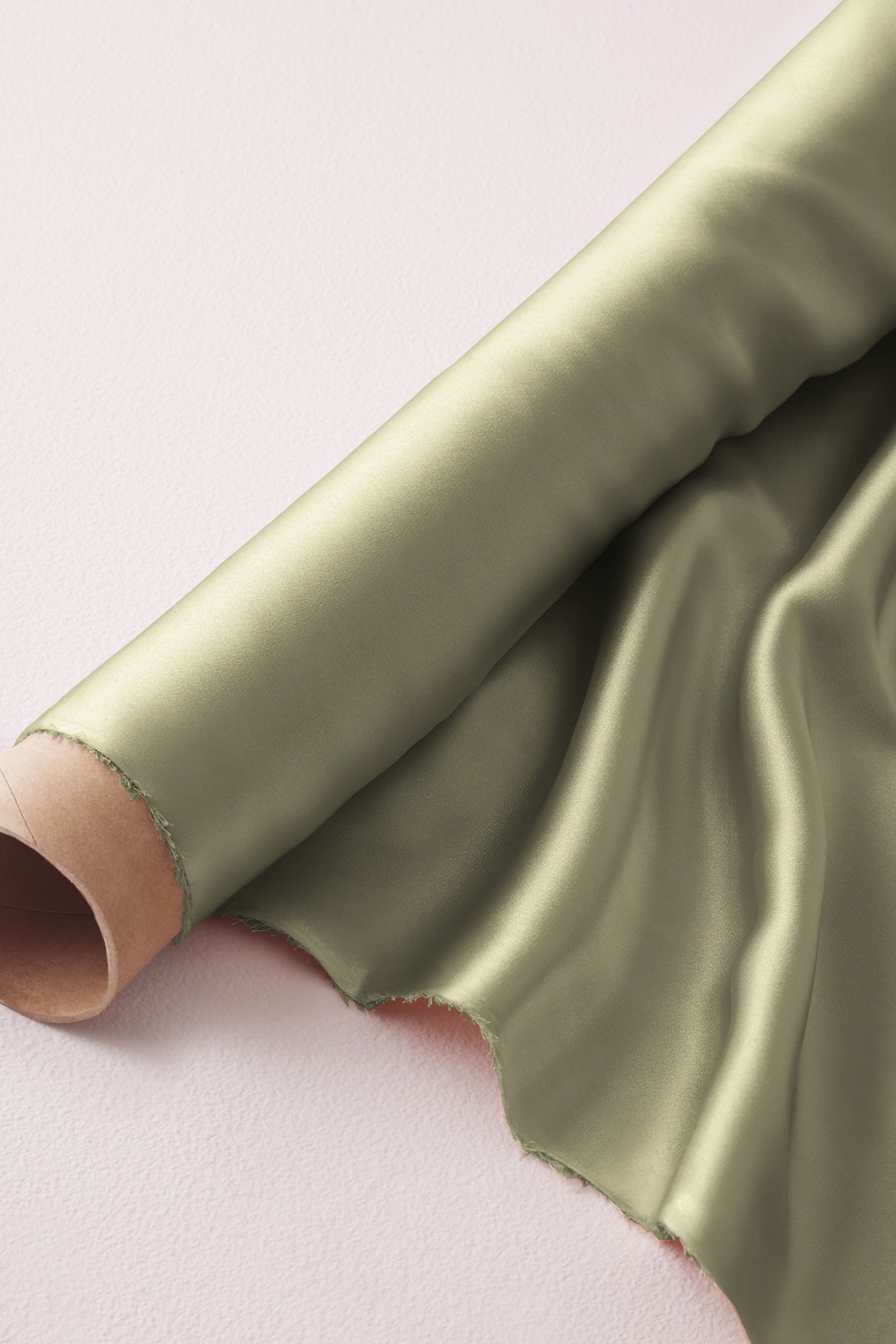 Charmeuse Fabric By The Yard in Eucalyptus Size: 1YD David's Bridal