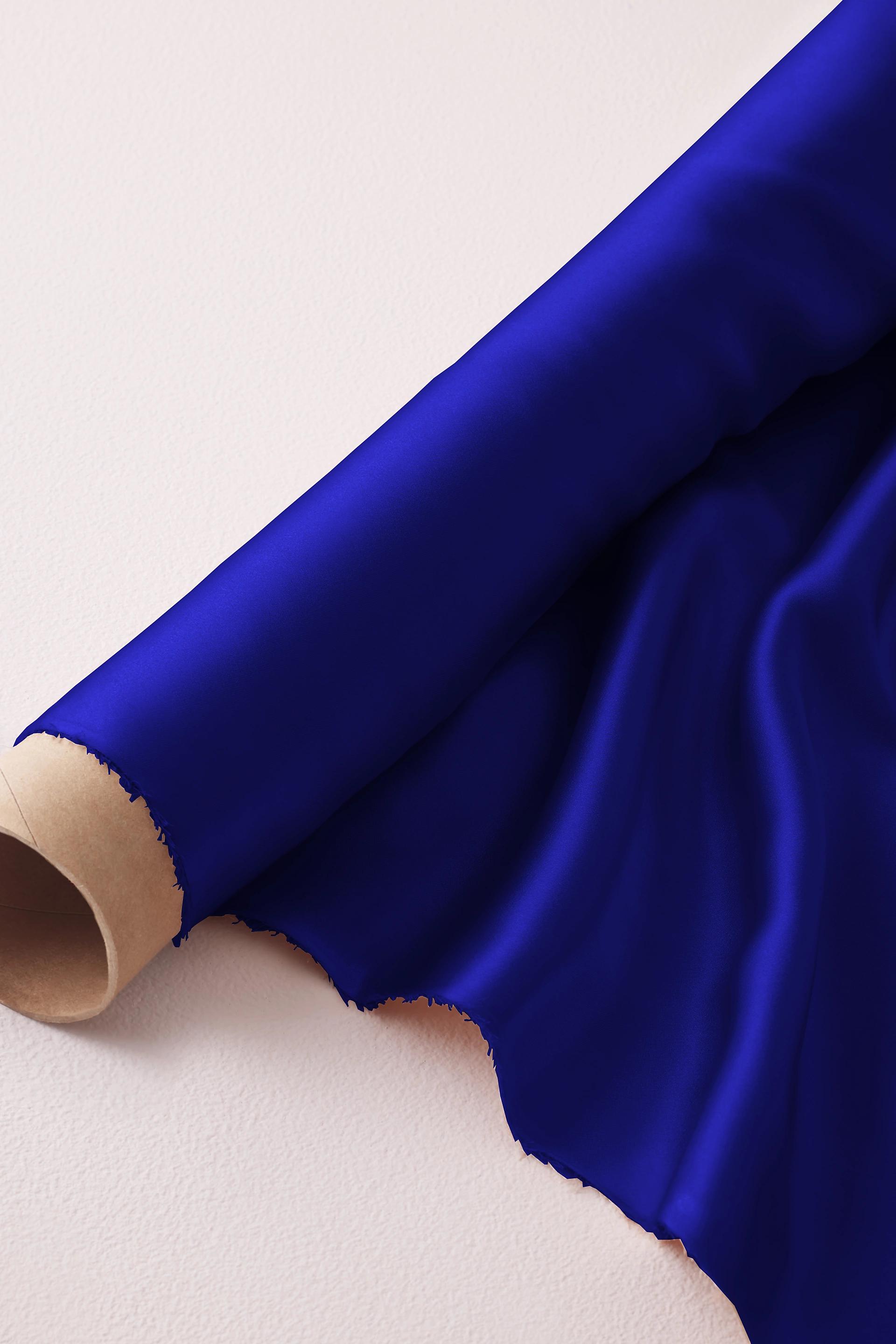 Charmeuse Fabric By The Yard in Royal Blue Size: 1YD David's Bridal