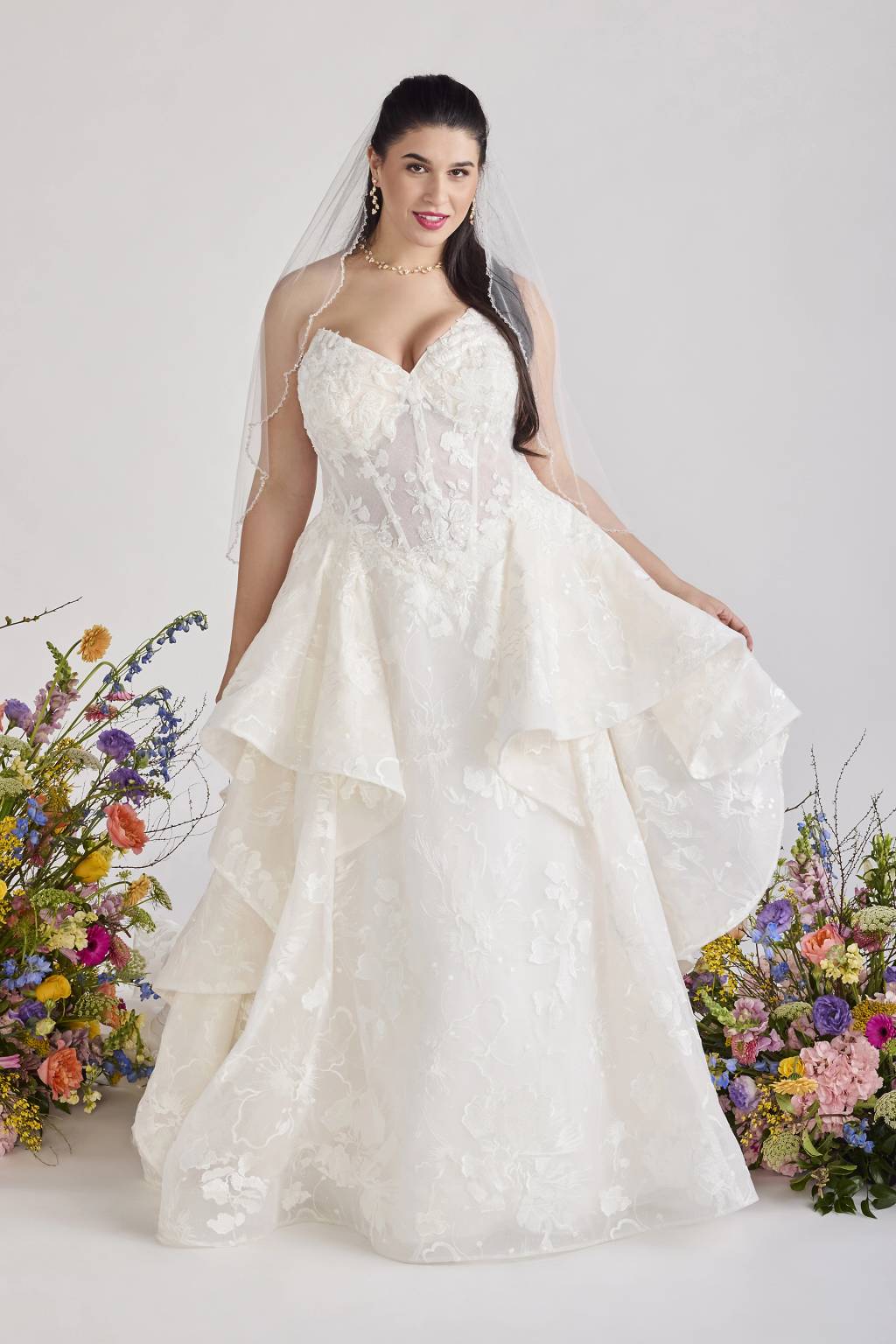 itchy lace wedding dress Rachel Allan RB2201 Rachel Allan RB2201 - Romantic Floral Lace Bridal Gown