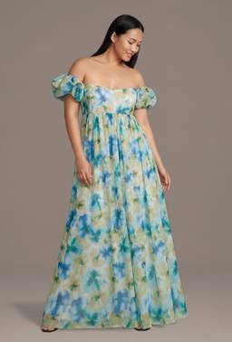 let me be blurred floral asymmetrical dress Chiffon Puff Sleeve Color:Custom Color(Special instructions for seller) Designed for a regular A-line Strapless Sweetheart Sequin Mica 20-70 Sep2023 1