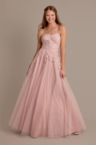 david's bridal long prom dresses Dylan & Davids Long Prom Dress Jewel Beaded Tulle Gown The Dress Outlet